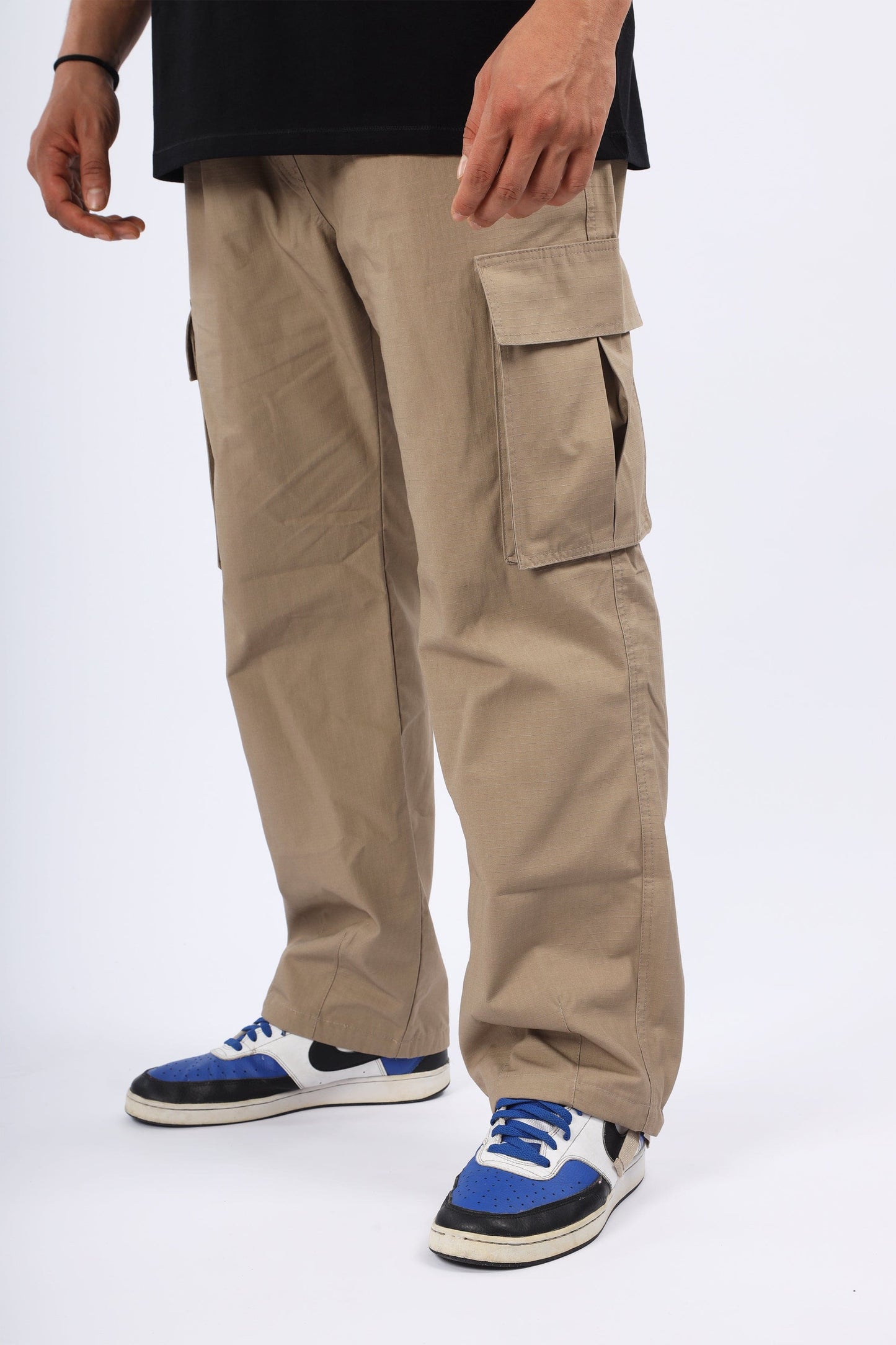 Ripstop cargo pants - Beige - Relaxed fit