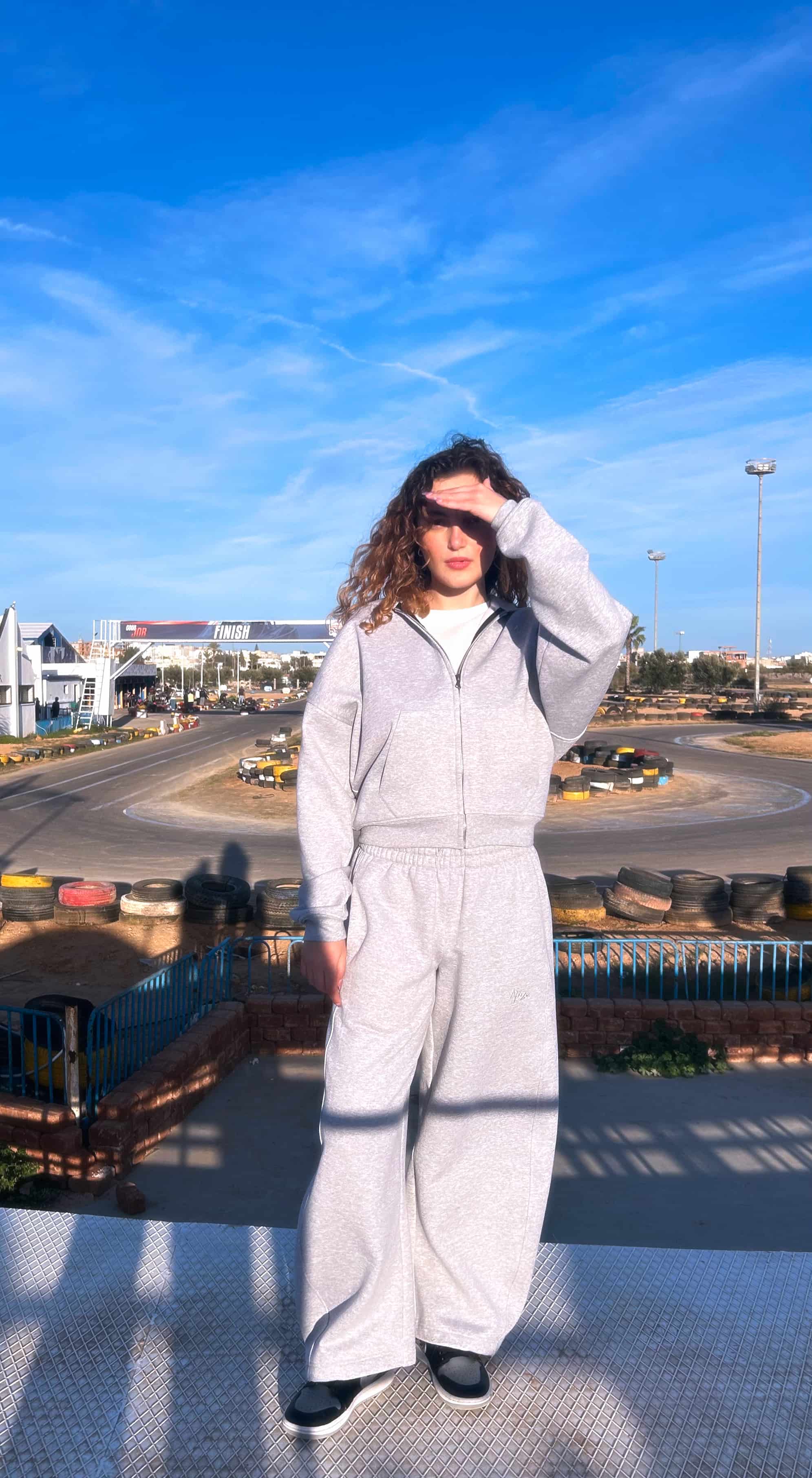 Basic sweatpants- BARREL FIT - GRAY – yaaz