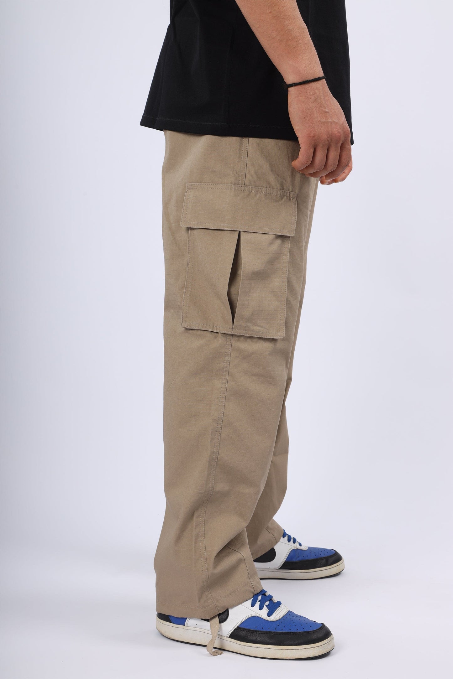 Ripstop cargo pants - Beige - Relaxed fit