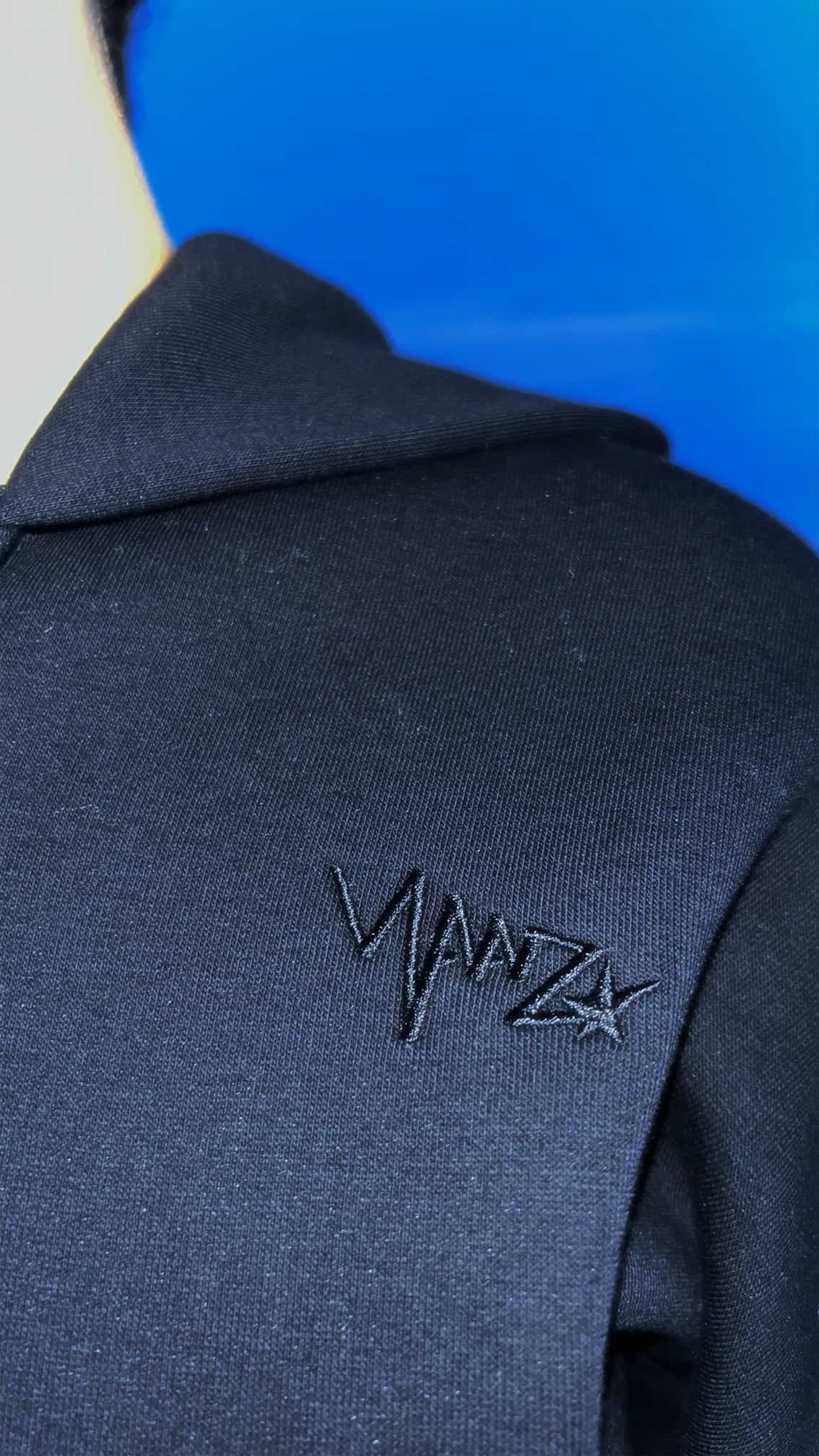 Oversized Zip Hoodie - Essential Dark Blue