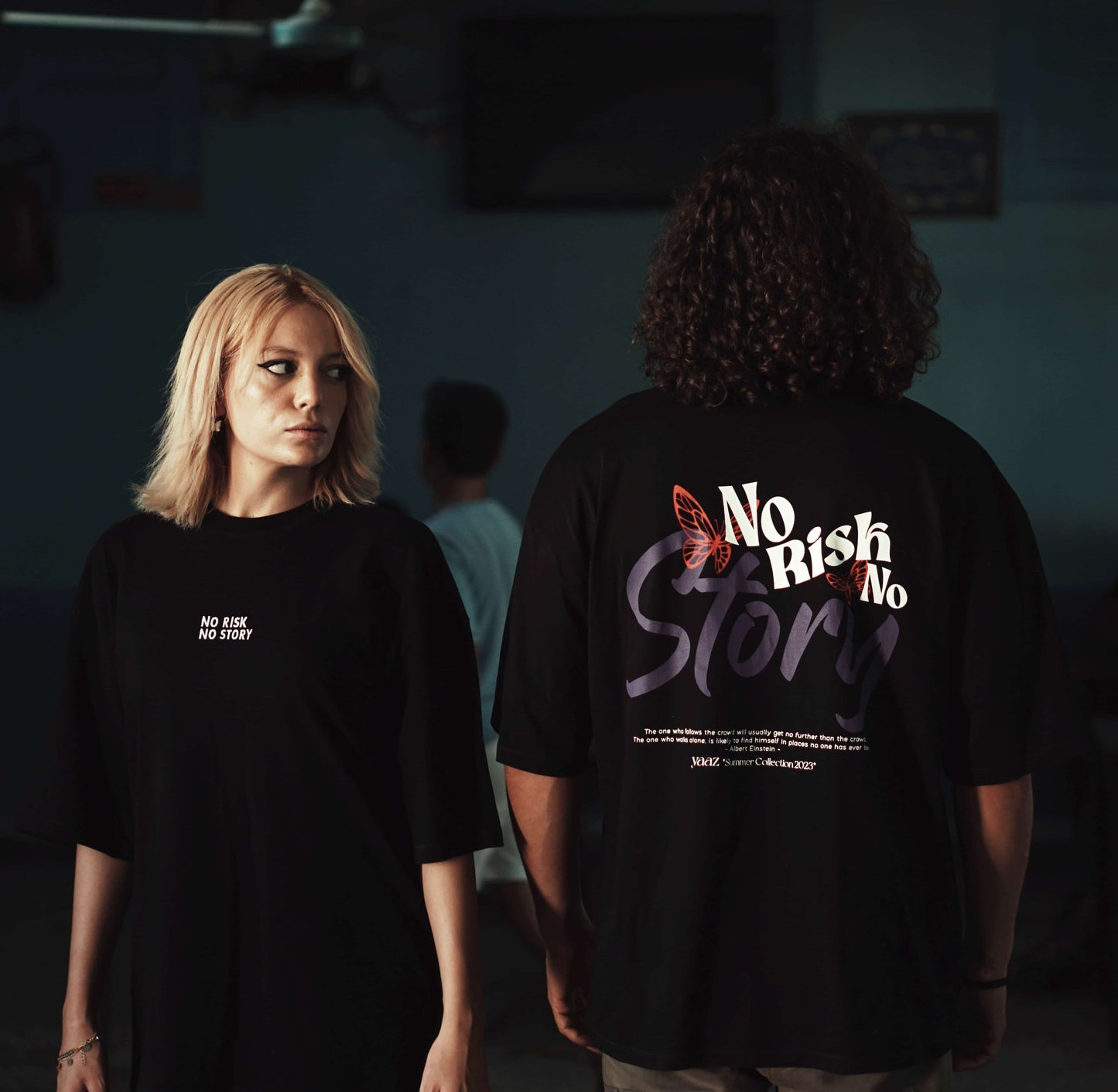 Oversized t-shirt - No risk no story