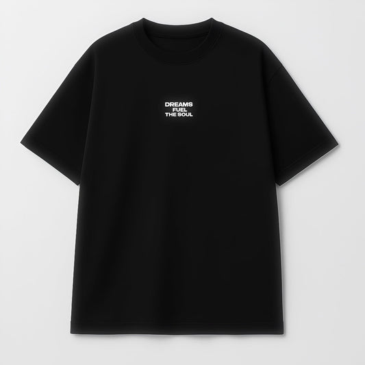 Oversized Black T-Shirt – DREAMS
