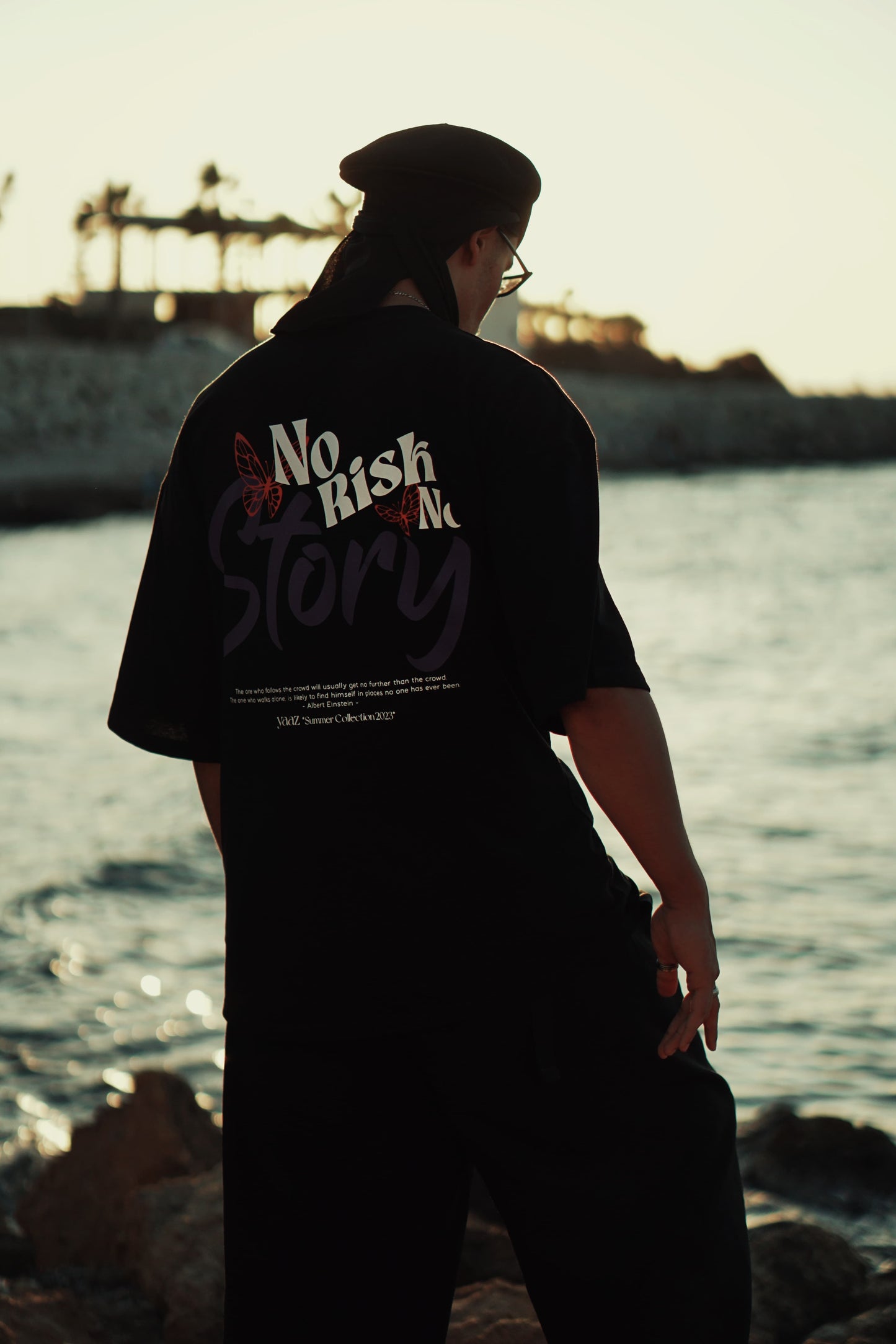 T-shirt oversize - No risk No story