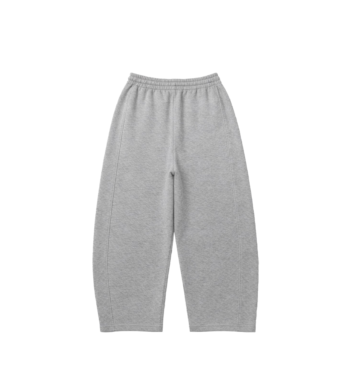 Basic sweatpants- BARREL FIT - GRAY