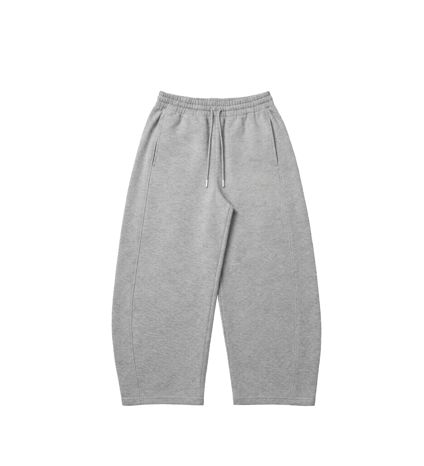 Basic sweatpants- BARREL FIT - GRAY
