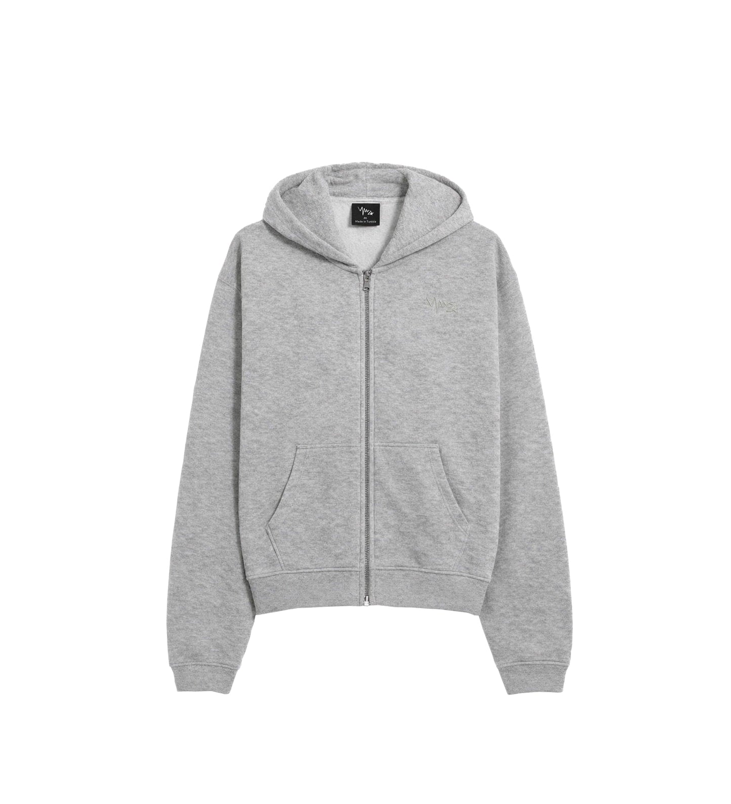 Oversized Zip Hoodie - Essential Gray