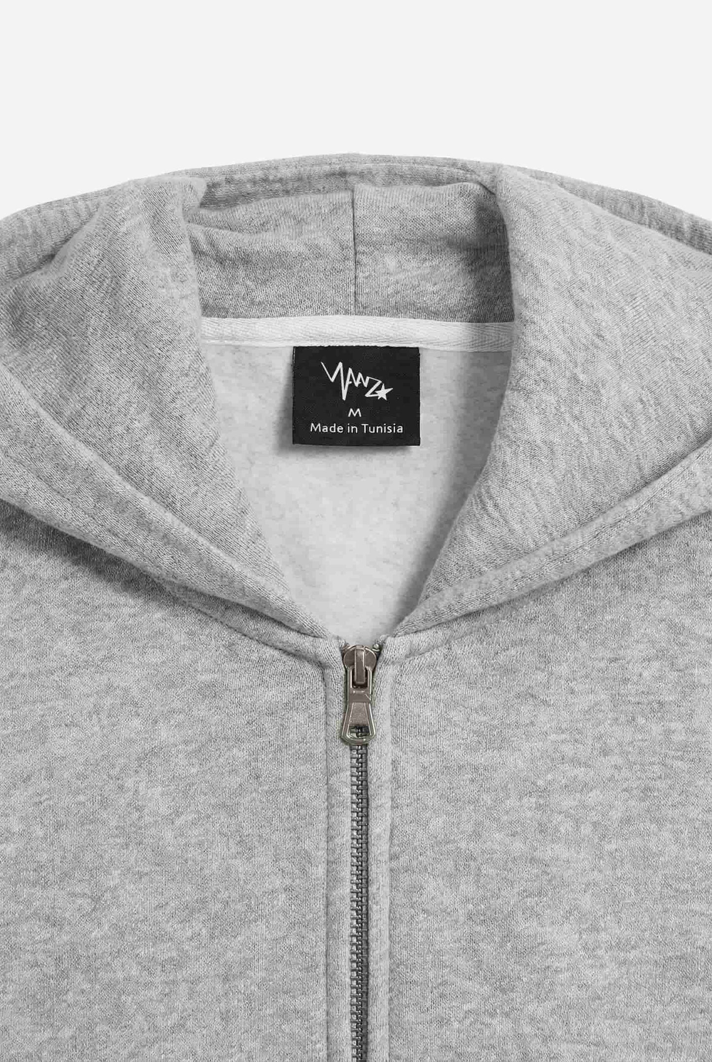 Oversized Zip Hoodie - Essential Gray