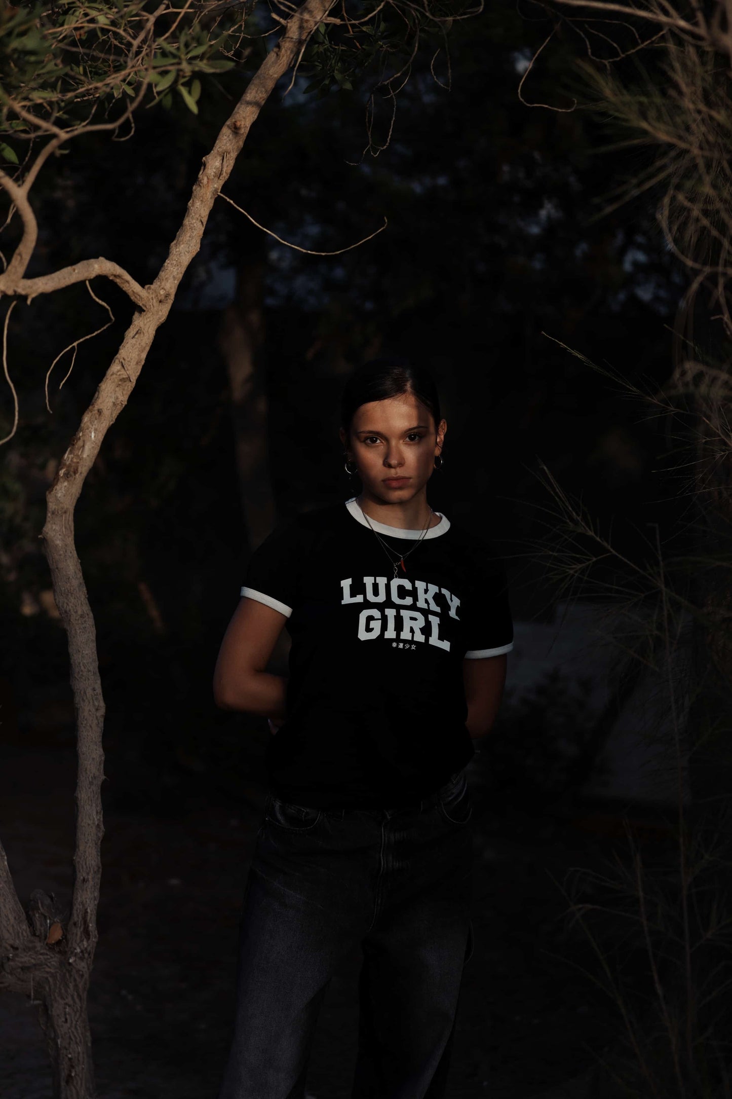 Lucky Girl T-shirt - Noir